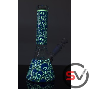 THE SCREAM GLASS BEAKER WATER PIPE 10inch